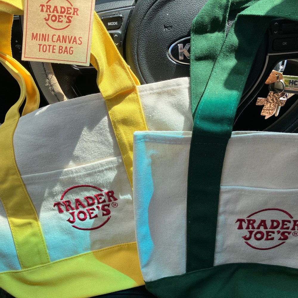 Trader Joe’s canvas tote bags